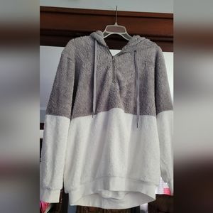 Womens half zipper hoodie
